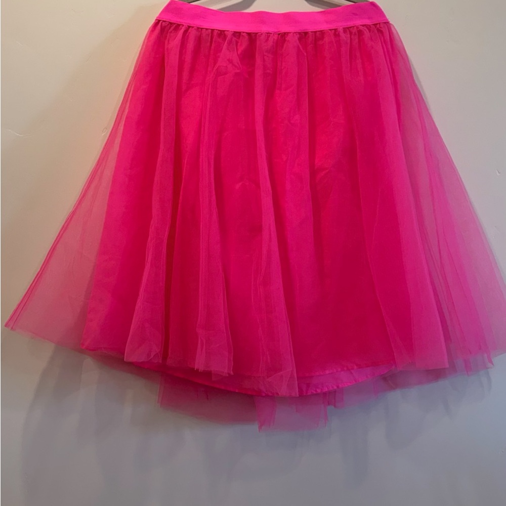 a new day Bright Hot Pink Tulle Circle Skirt